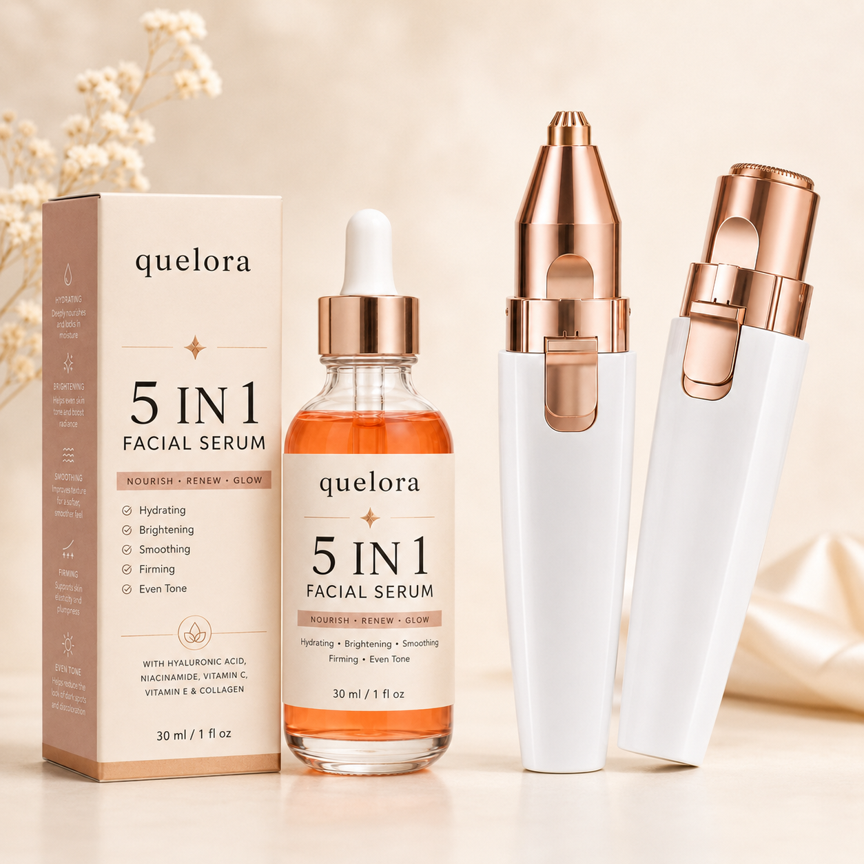Quelora 2-in-1 Precision Trimmer